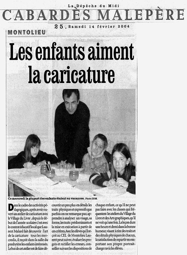 Montolieu, La Dépêche du Midi, 14 février 2004.