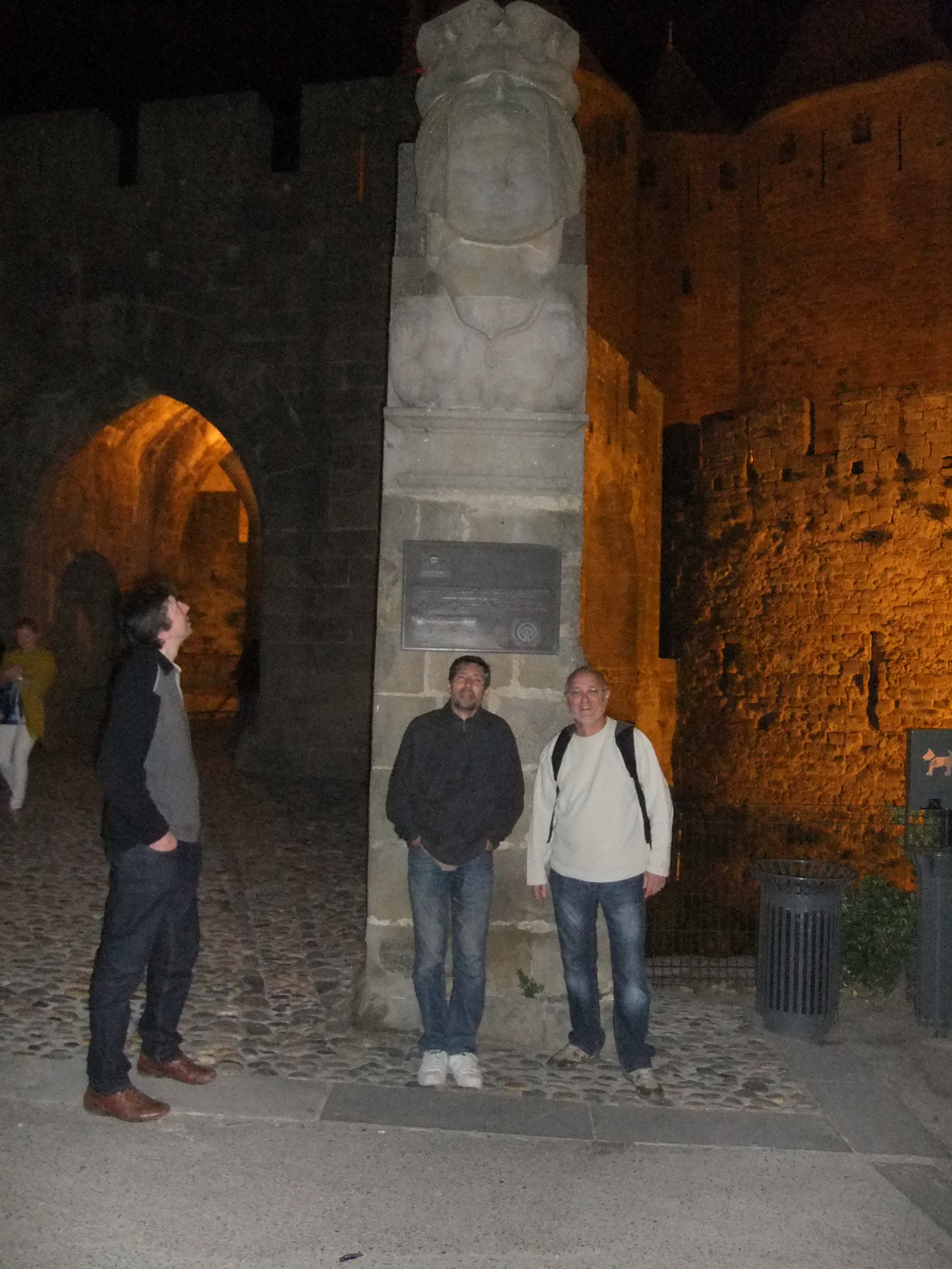 Visite nocturne de la cité de Carcassonne.